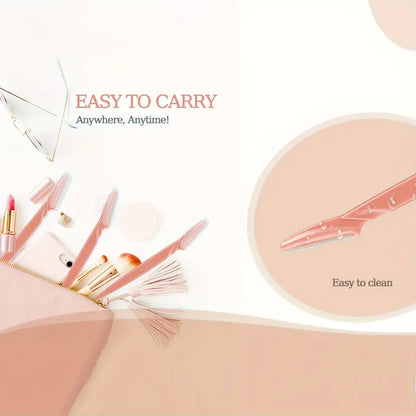 4pcs Stainless Steel Eyebrow Razor Set MUVAYA