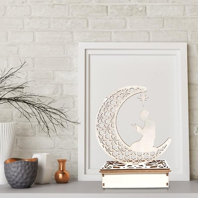 Eid Celebration Wooden Decor - Pray MUVAYA
