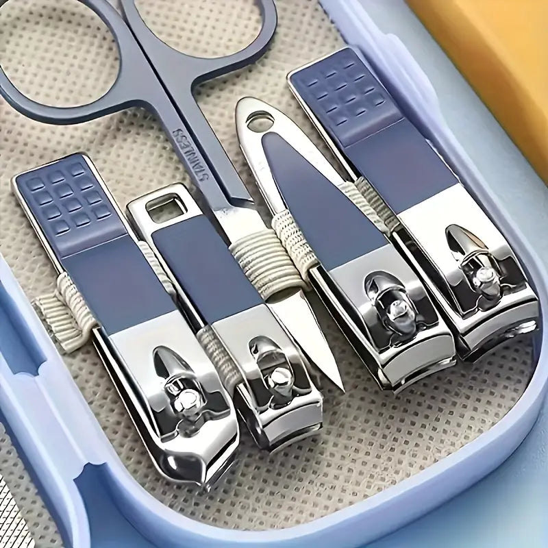 14pcs Nail Care Kit – Modern Concave Nail Clipper with Full Toe and Nail Tools MUVAYA