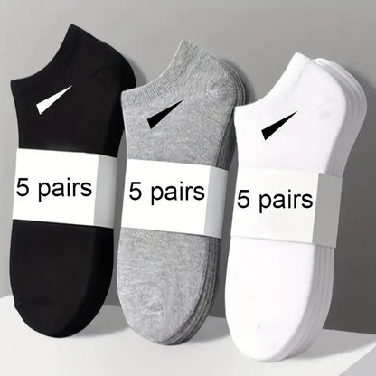 5 Pairs Men's Breathable Socks MUVAYA