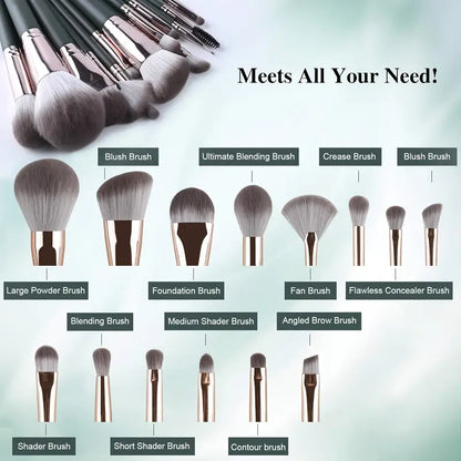 14pcs Premium Makeup Brush Set MUVAYA