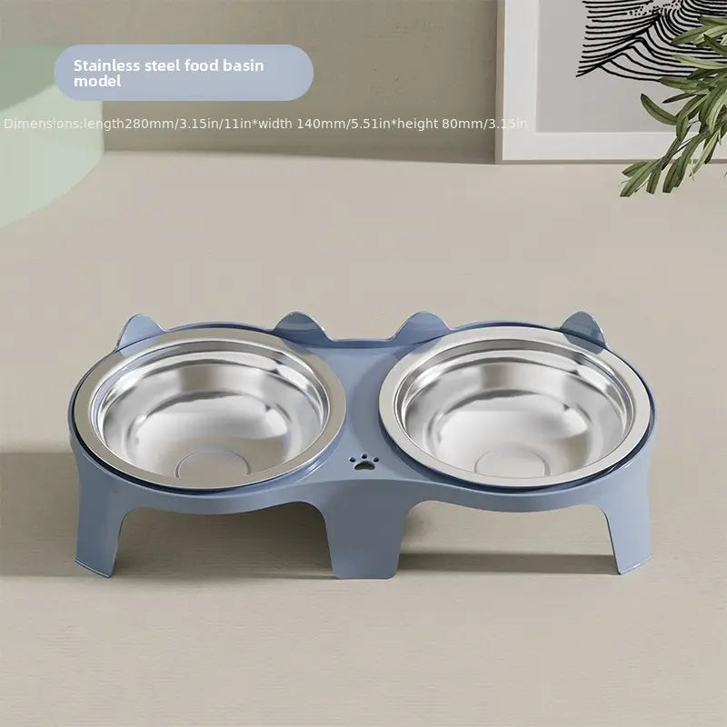 Stainless Steel Cat Food & Water Bowl MUVAYA