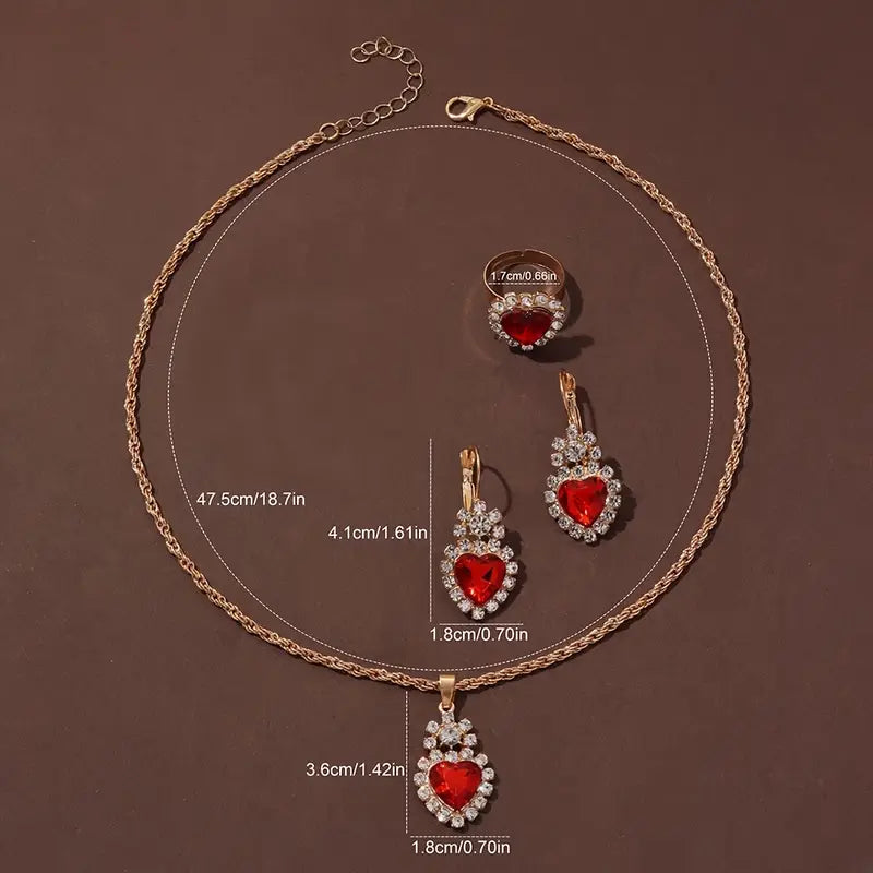 5pcs Luxury Women's Quartz Watch Set MUVAYA