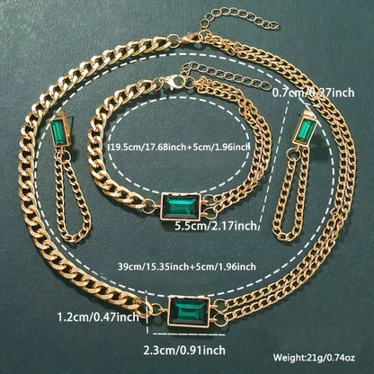 5pcs Luxe Women’s Quartz Watch and Jewelry Set MUVAYA