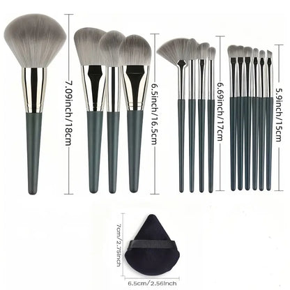 14pcs Premium Makeup Brush Set MUVAYA
