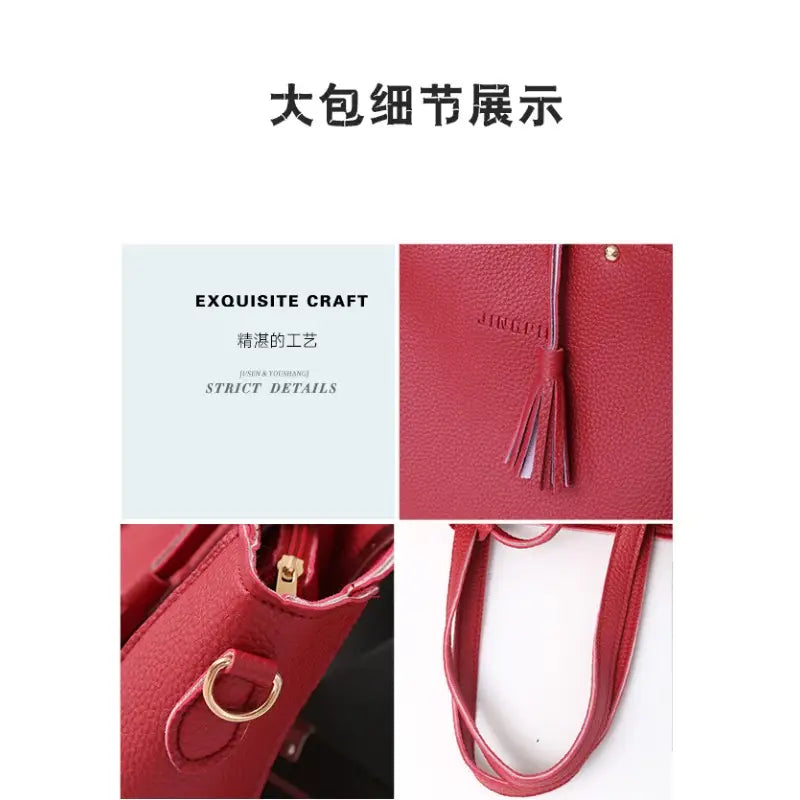 4pcs Stylish Tote Bag Set MUVAYA