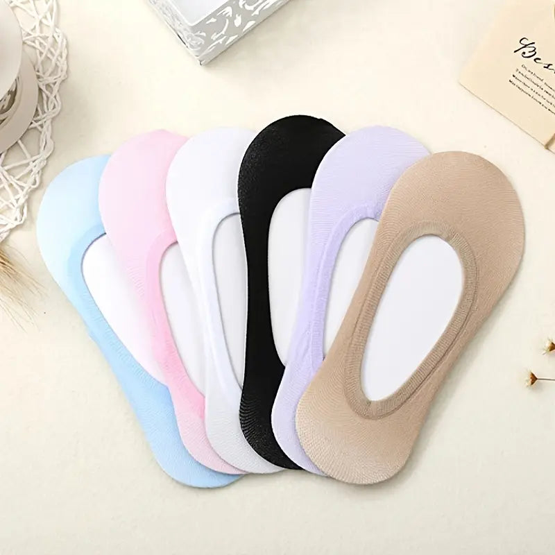 Summer High-Elastic Ultra-Thin Invisible Women’s Anti-Slip Low Cut Boat Socks MUVAYA