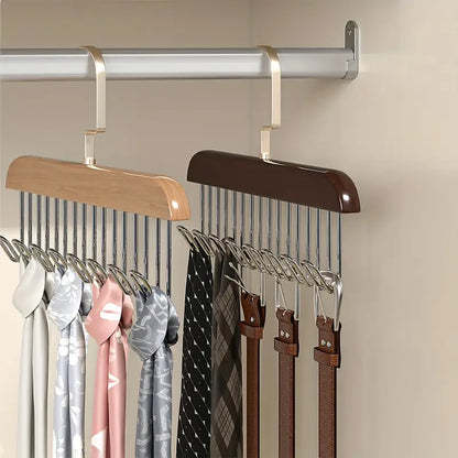 Large Capacity Belt Storage Organizer with 14 Heavy-Duty Hooks MUVAYA