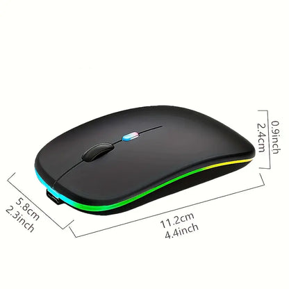 Wireless Gaming Mouse with Bluetooth 5.2 and USB-C Rechargeable Battery MUVAYA