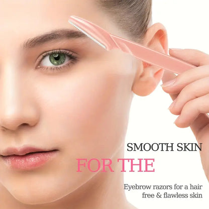 4pcs Stainless Steel Eyebrow Razor Set MUVAYA