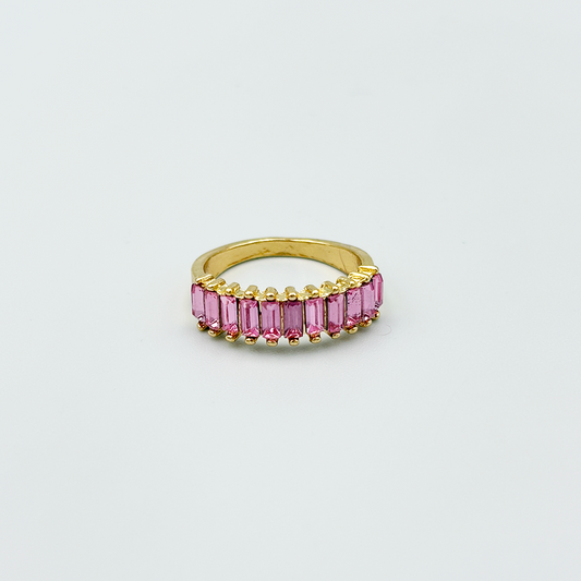 Embellish Purple Baguette Ring MUVAYA