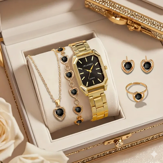 Elegant Women'S Watch Gift Set 6pcs MUVAYA