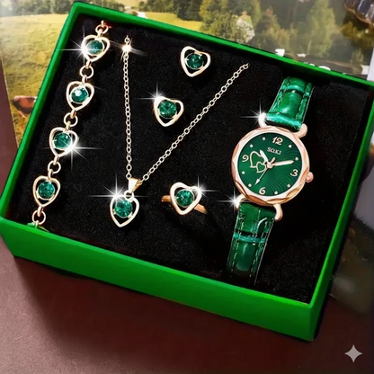 6pcs Women's Quartz Watch Set MUVAYA