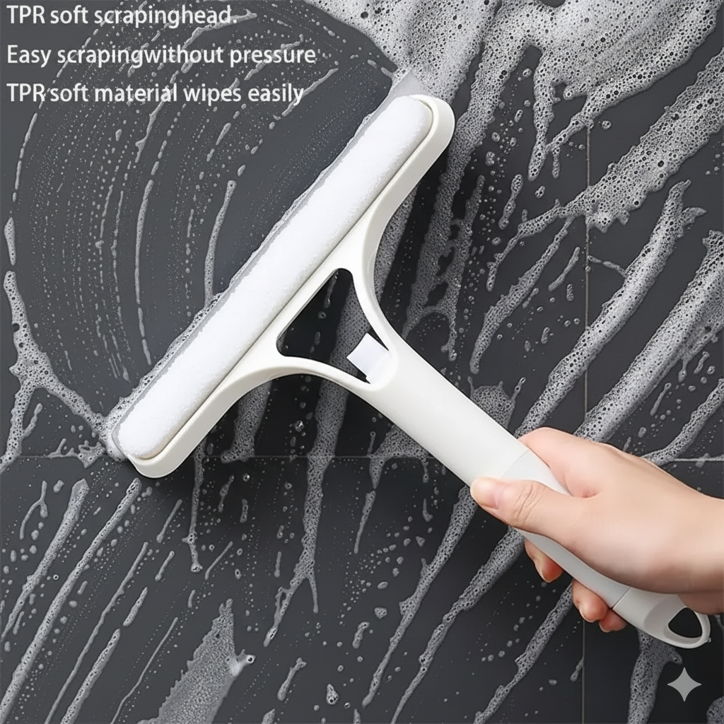 3-in-1 Mirror Scraper with Removable Microfiber Cloth MUVAYA