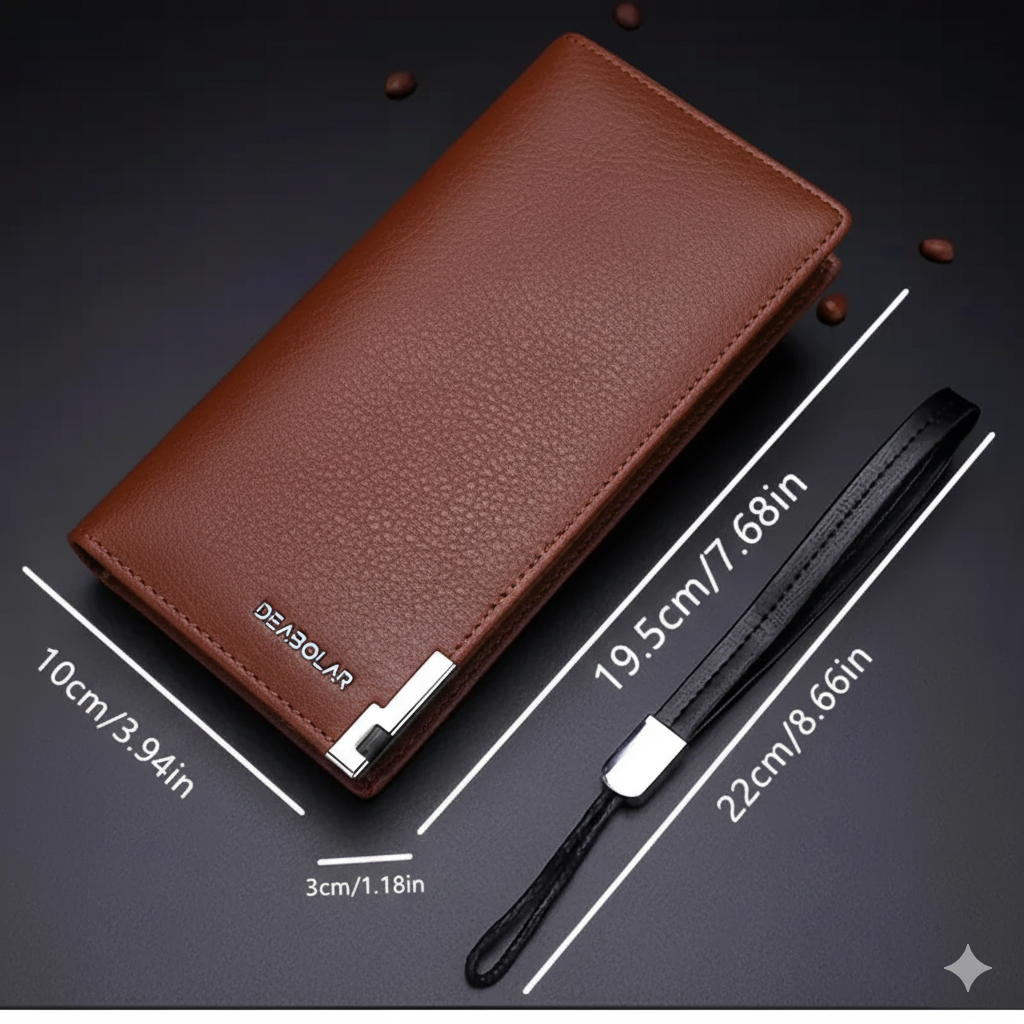 Men’s Long Zipper Wallet MUVAYA