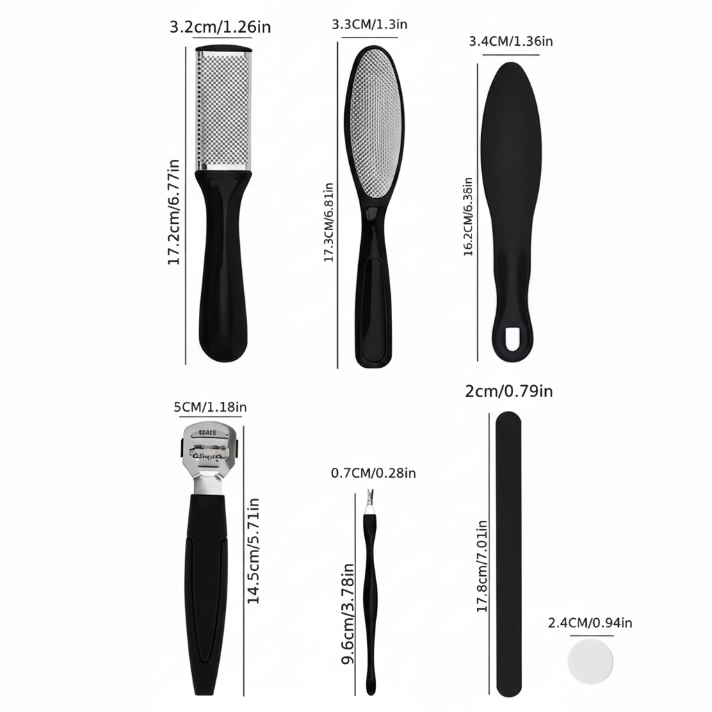 Pedicure Tools Set for Foot Care and Grooming MUVAYA