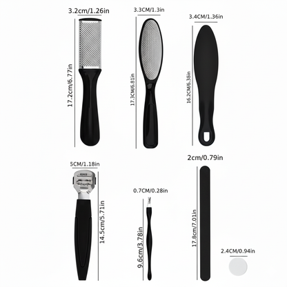 Pedicure Tools Set for Foot Care and Grooming MUVAYA