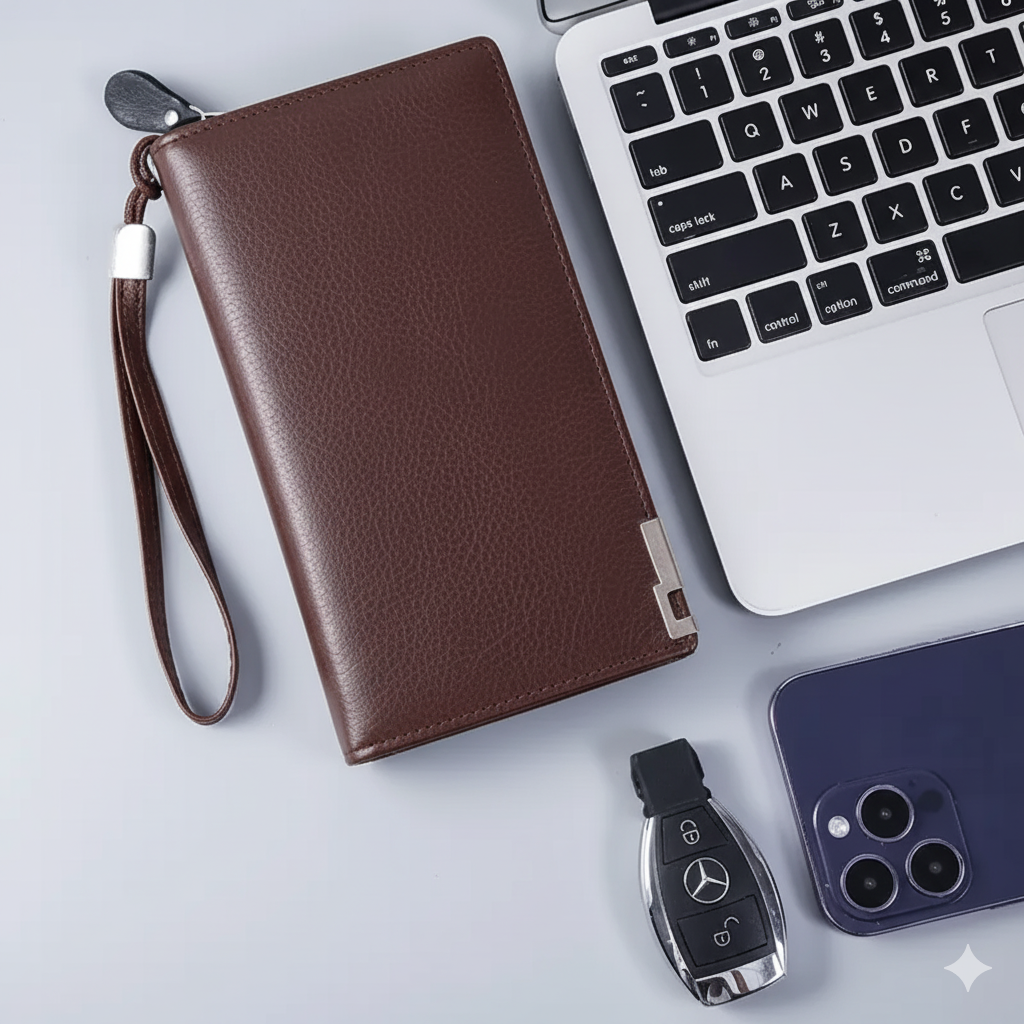 Men’s Long Zipper Wallet MUVAYA