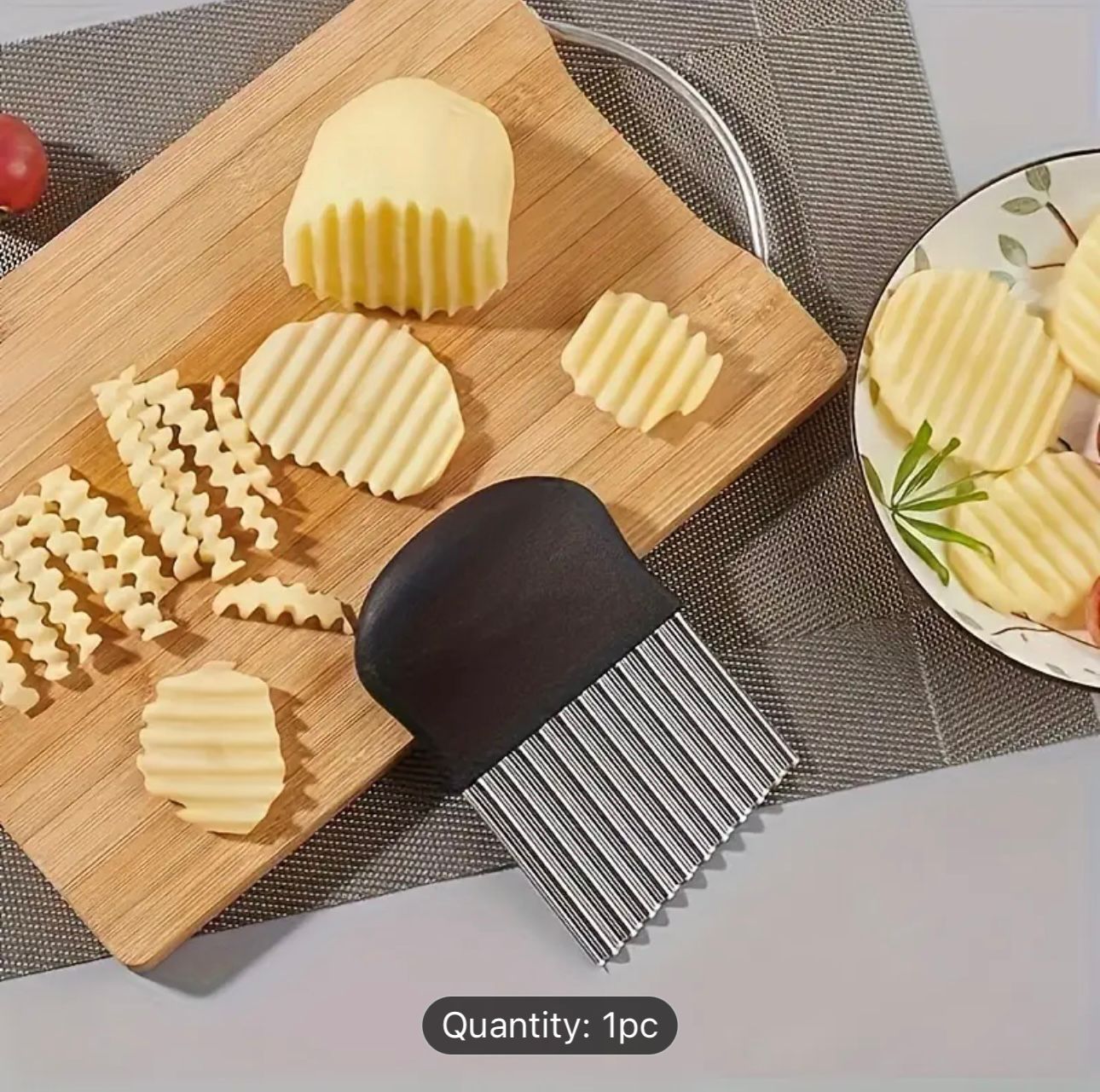 Stainless Steel Wavy Crinkle Slicer MUVAYA