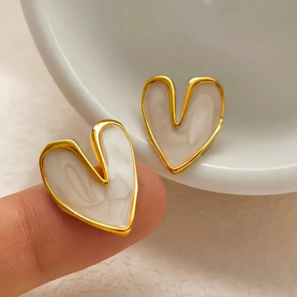 Love Dripping Oil Earrings MUVAYA