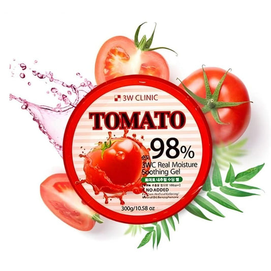3W Clinic Face and Body Gel with Tomato Extract Moisture Soothing Gel - 300g