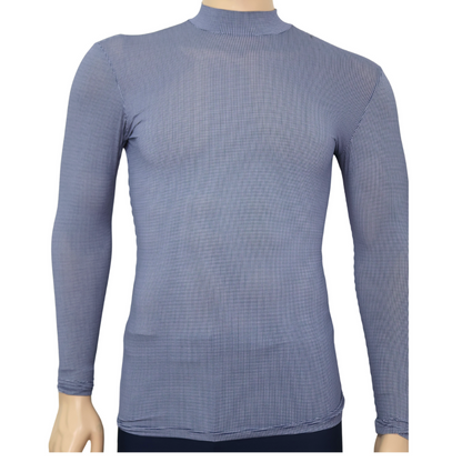 Men's HighNeck LongSleeve R Print Shirt Applerind
