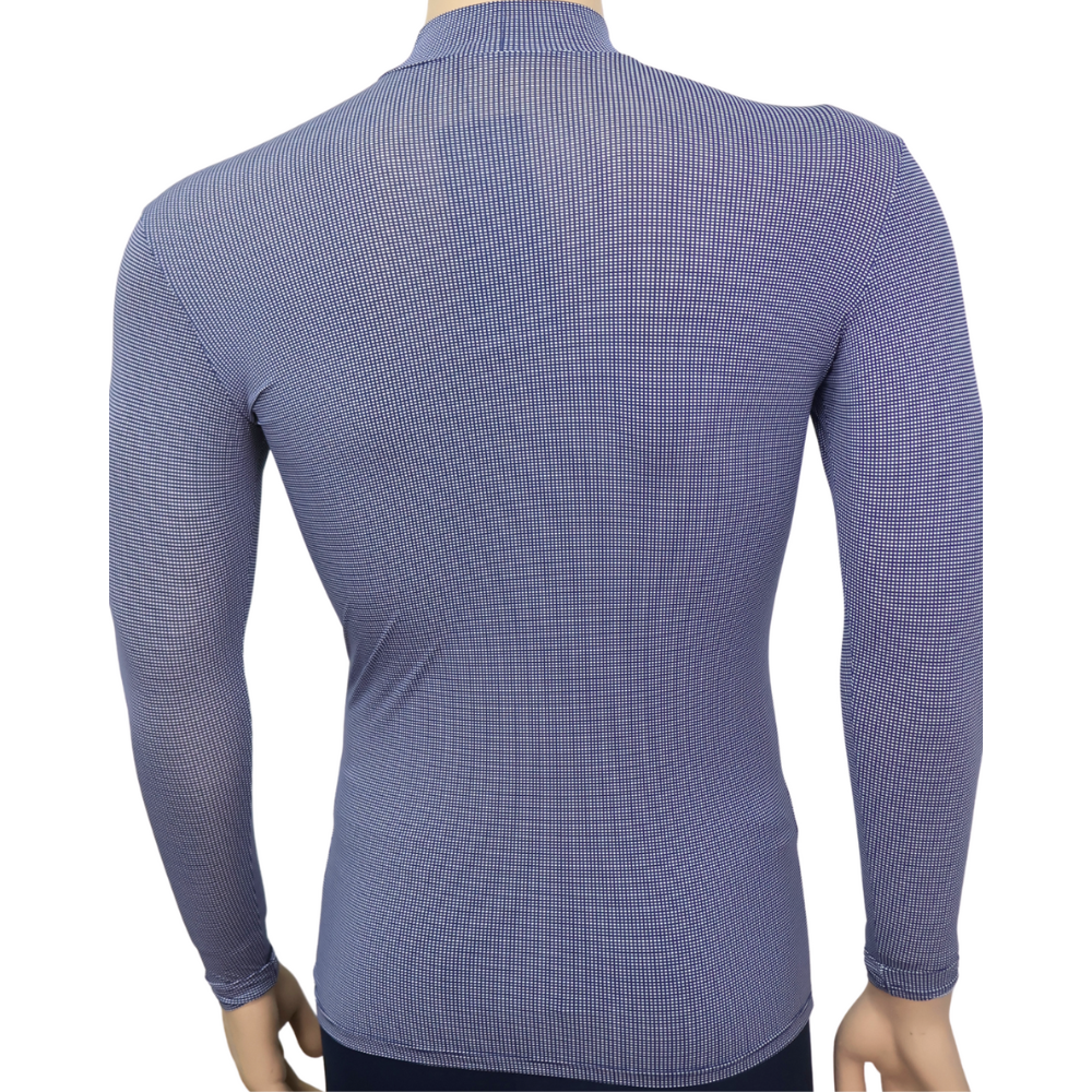 Men's HighNeck LongSleeve R Print Shirt Applerind