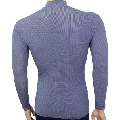 Men's HighNeck LongSleeve R Print Shirt Applerind