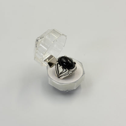 Unisex Gemstone Natural Stone Tiger Eye Ring MUVAYA