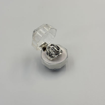 Classic Retro Geometric Patterned Punk Men'S Women'S Ring MUVAYA