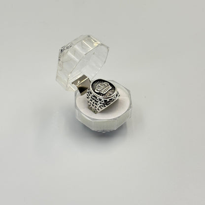 Classic Retro Geometric Patterned Punk Men'S Women'S Ring MUVAYA