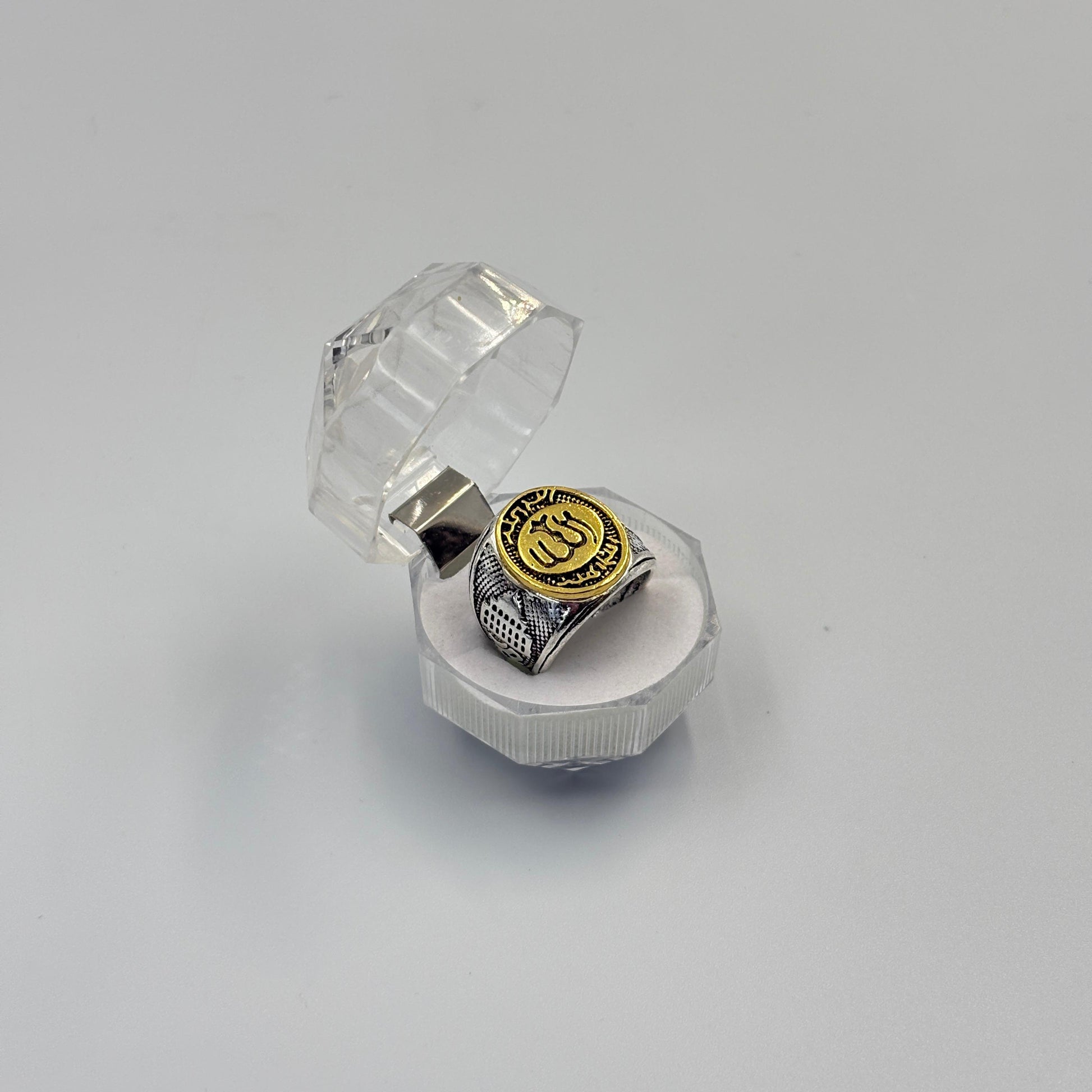 Classic Retro Geometric Patterned Punk Men'S Women'S Ring MUVAYA