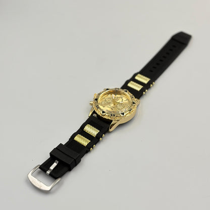 Men's Fashionable Simple Mixed Scale Three Eye Dial Quartz Watch MUVAYA