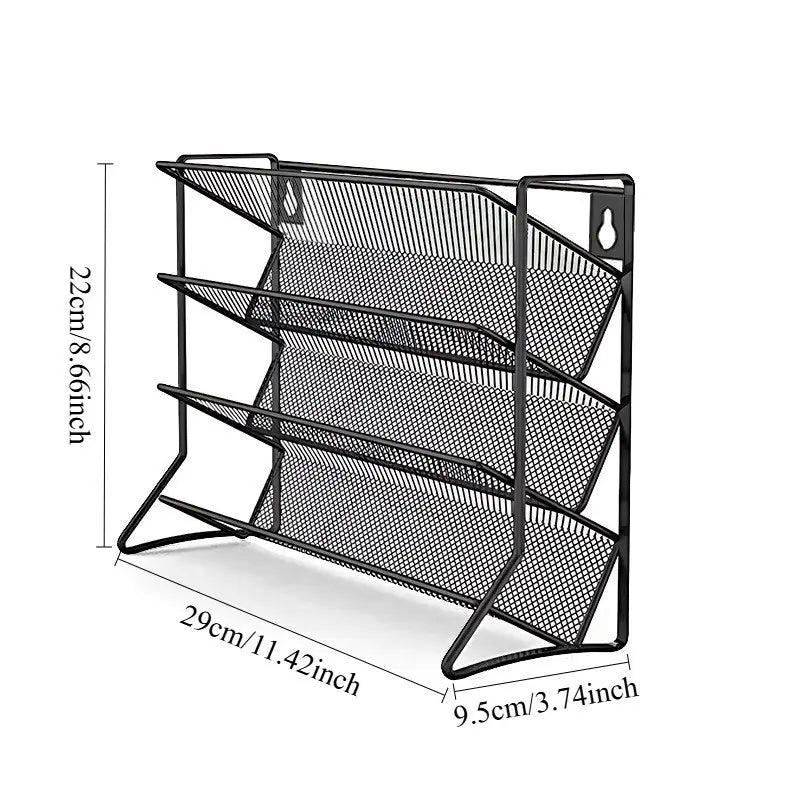 4-Tier Metal Spice Rack Organizer MUVAYA