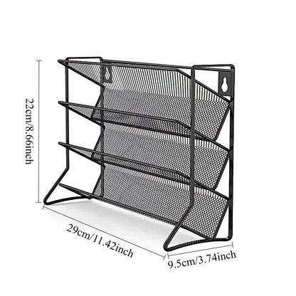 4-Tier Metal Spice Rack Organizer MUVAYA