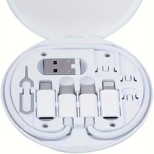 Multi USB Charging Adapter Cable Kit with USB-C, Micro USB, Type-C, and SIM Tools MUVAYA