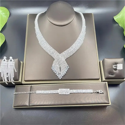 Stylish Luxury 4pcs Women’s Jewelry Set MUVAYA