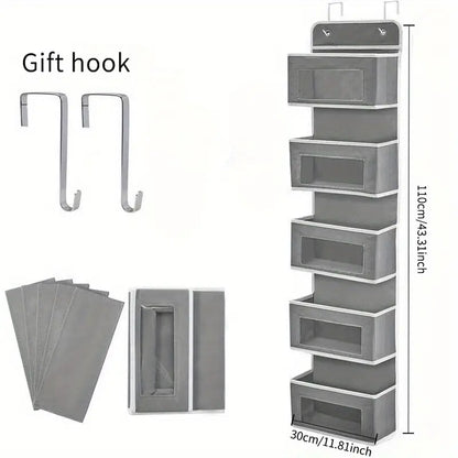Heavy-Duty 5-Tier Behind-Door Organizer Rack MUVAYA