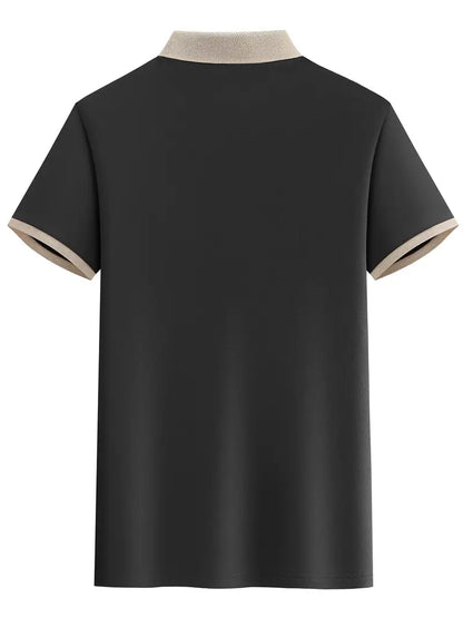 Men’s Pink & Golden Golf Tennis Shirt MUVAYA