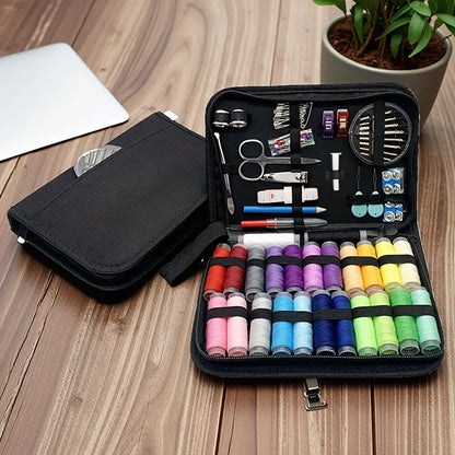 100pcs Multi-Sew Kit with 24-Color Thread, Needles, and Accessories MUVAYA
