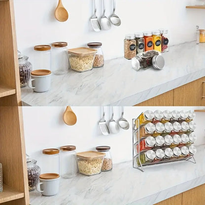 4-Tier Metal Spice Rack Organizer MUVAYA