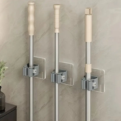 6pcs Wall-Mounted Mop and Broom Rack MUVAYA