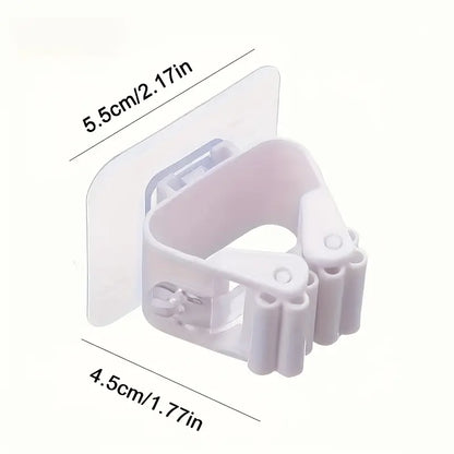 6pcs Wall-Mounted Mop and Broom Rack MUVAYA