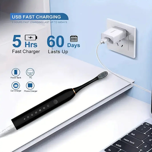 6-Speed Mode Smart Timer Electric Toothbrush MUVAYA