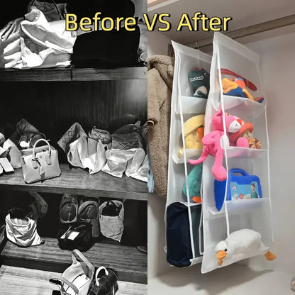 6-Pocket Hanging Handbag Organizer MUVAYA