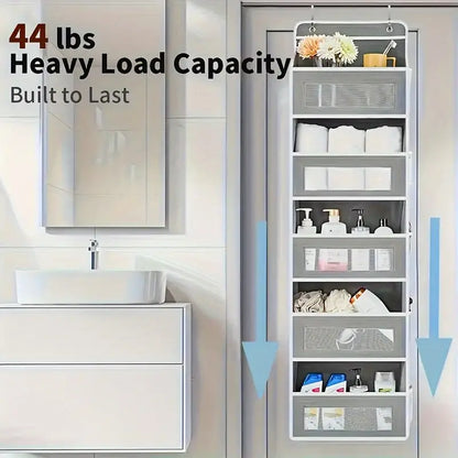 Heavy-Duty 5-Tier Behind-Door Organizer Rack MUVAYA