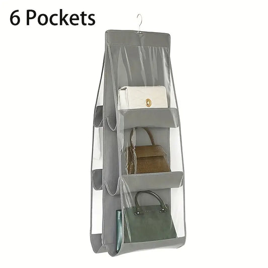 6-Pocket Hanging Handbag Organizer MUVAYA