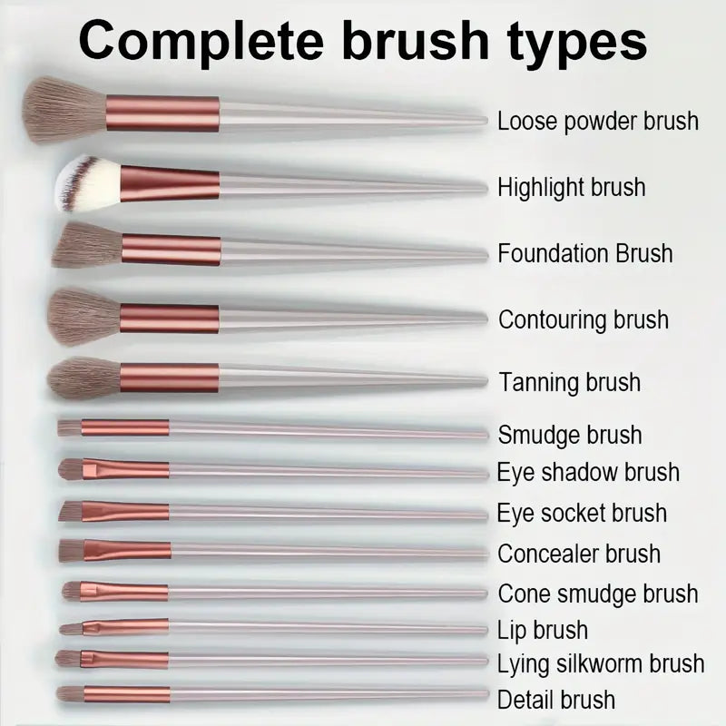 13pcs Professional Makeup Brush Set MUVAYA
