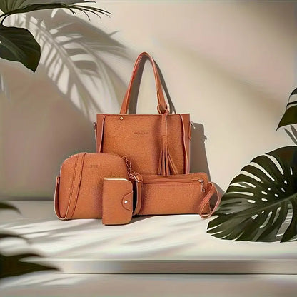 4pcs Set of Women's Handbag MUVAYA