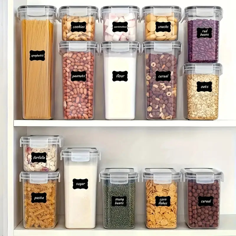 24pcs Kitchen Storage with Labels & Marker MUVAYA